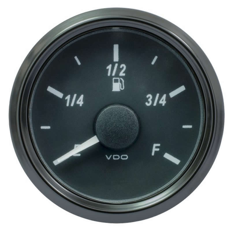 VDO SingleViu 0245 Fuel Level 3-90 Ohm Black 52mm